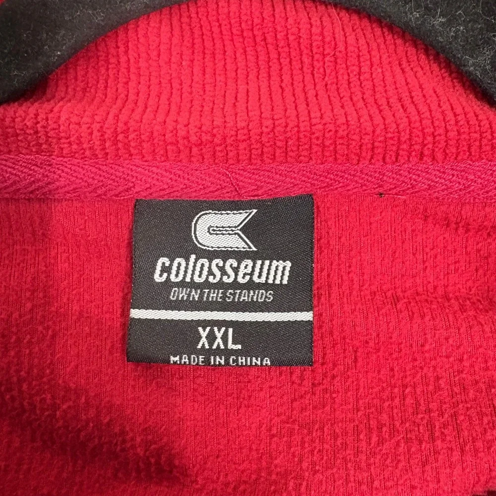 Colosseum Alabama Crimson Tide Jacket Mens Size XL Red Gray Colorblock Knit